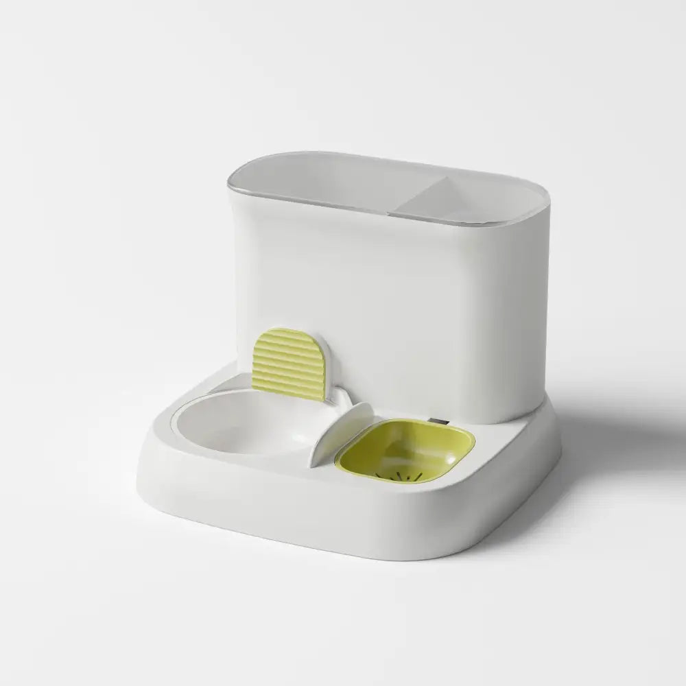 Pet automatic feeding water dispenser ceramic bowl green 28.5 * 28.5 * 25CM - Pet Care > Dog Supplies > Dog Bowls