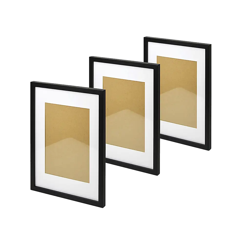 Photo Frames Collage Black A3 Picture Frame Wall Set Home Decor 3PCS - Home & Garden > Decor