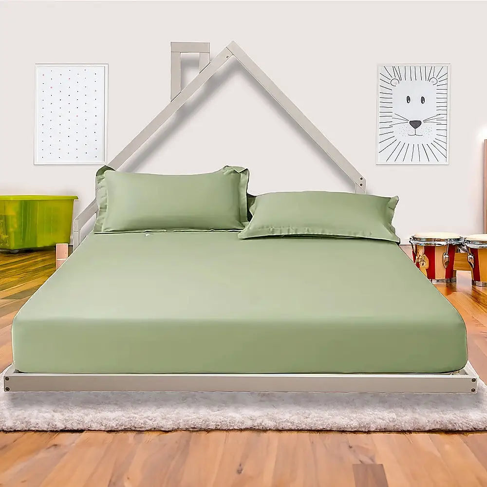 Pine Wood Floor Bed House Frame for Kids and Toddlers - Furniture > Bedroom > Beds & Bed Frames