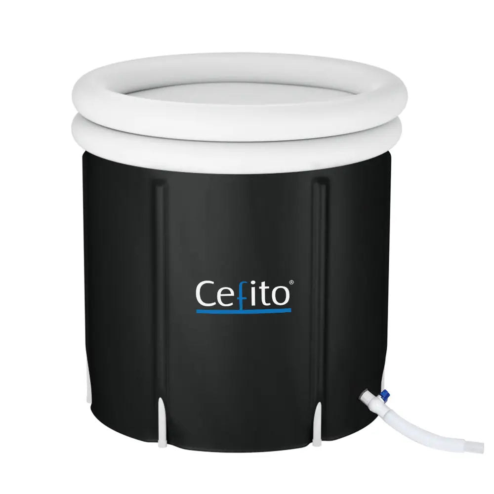 Portable Ice Bath Tub 75X75CM Inflatable Cold Water Folding Bathtub Spa Massage - Furniture > Bathroom > Bathtubs