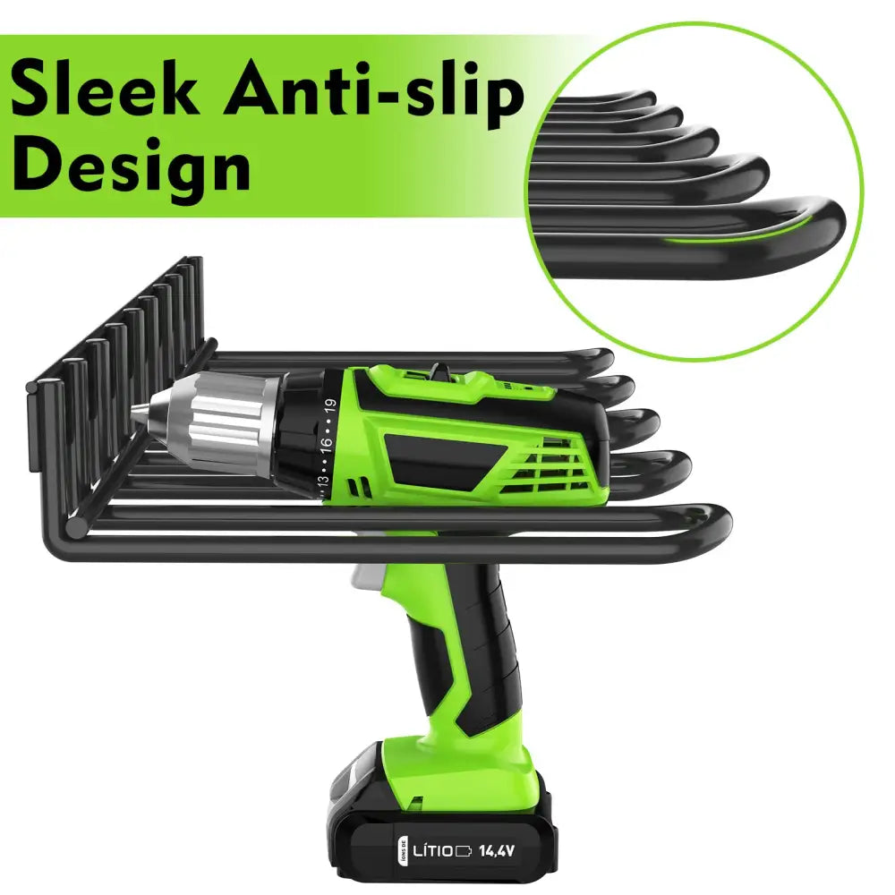 Power Tool Tools Organizer Drill Holder Wall Mount Drill Rack Garage Storage Drill Organizer - Home & Garden > Storage