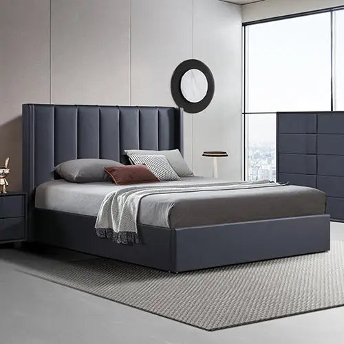 Prado 4pc Fabric Gas Lift Queen Bedroom Suite - Furniture > Bedroom > Beds & Bed Frames