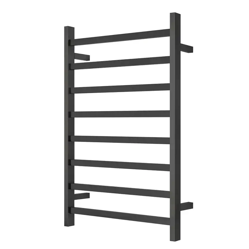 Premium Matte Black Towel Rack - 8 Bars Square Design AU Standard 1000x620mm Wide - Furniture > Living Room > Coat Racks