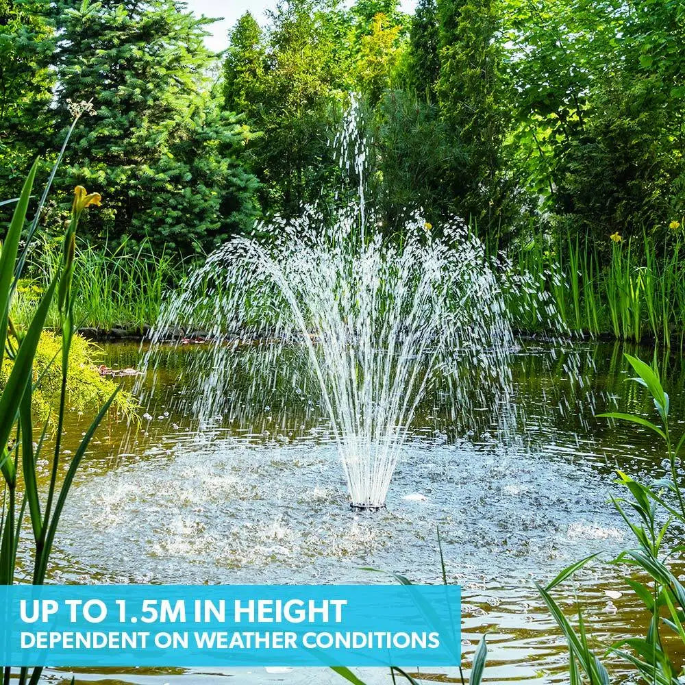 PROTEGE 10W Solar Powered Water Fountain Pump Pond Kit with Eco Filter Box - Home & Garden > Fountains