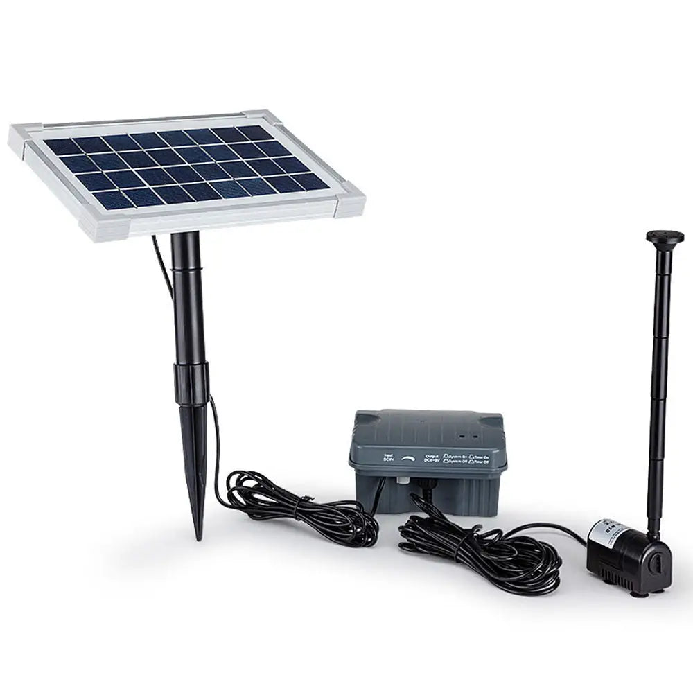 Protege 25W Solar Powered Fountain Submersible Water Pump with Battery Pond Kit Garden - Home & Garden > Fountains