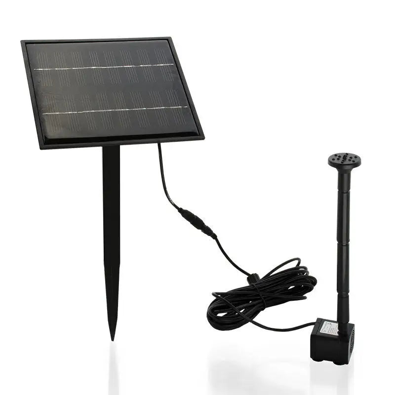 PROTEGE 5W Solar Powered Fountain Submersible Water Pump Panel Kit Garden Pond - Home & Garden > Fountains