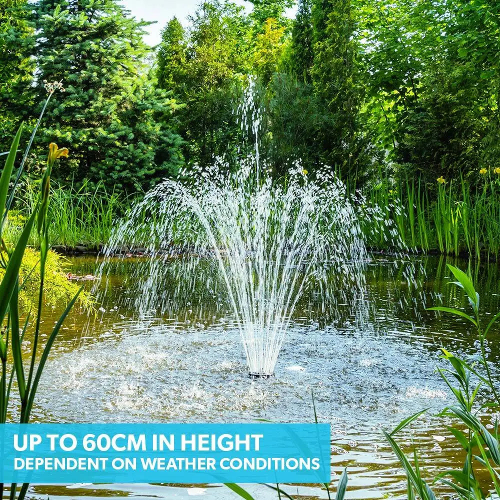 PROTEGE 5W Solar Powered Water Fountain Pump Pond Kit with Eco Filter Box - Home & Garden > Fountains