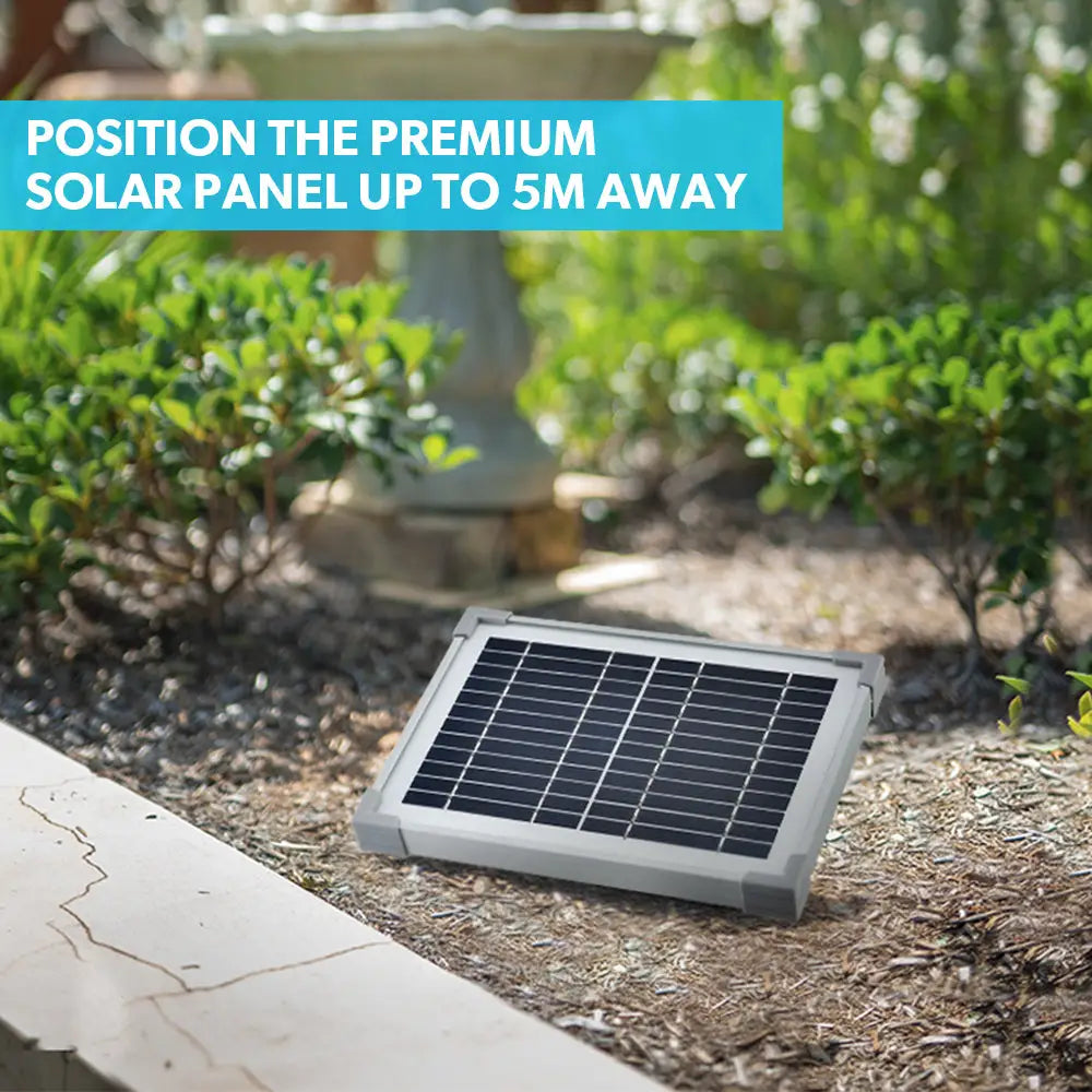 PROTEGE 5W Solar Powered Water Fountain Pump Pond Kit with Eco Filter Box - Home & Garden > Fountains
