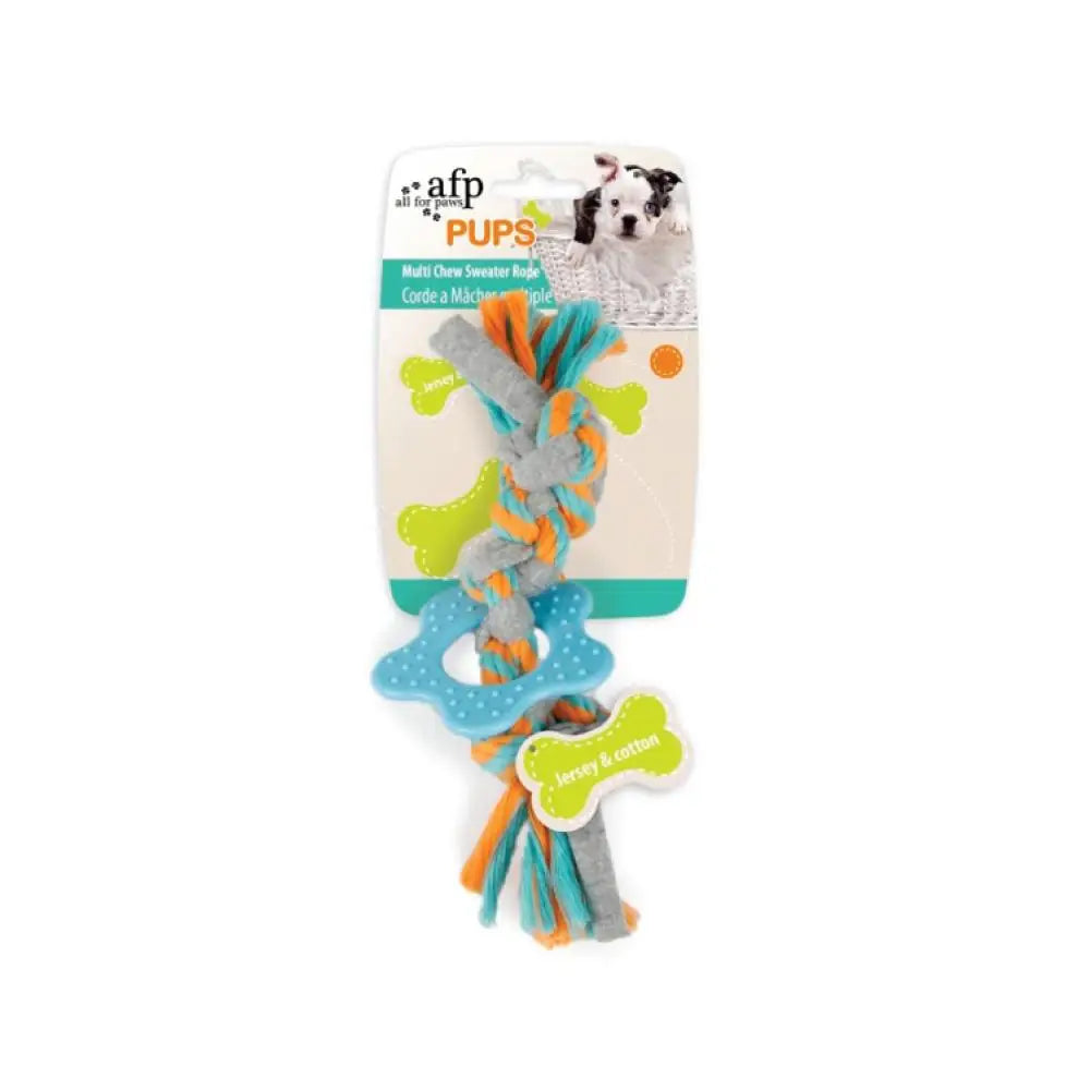 Puppy Multi Chew Rope Ring Toy - Dog Knotted Braided Cotton Teething Play AFP - Pet Care > Toys > Dog Toys