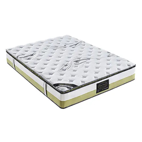 Queen Mattress Memory Pillow Top Pocket Spring Foam Medium Firm Bed - Furniture > Mattresses