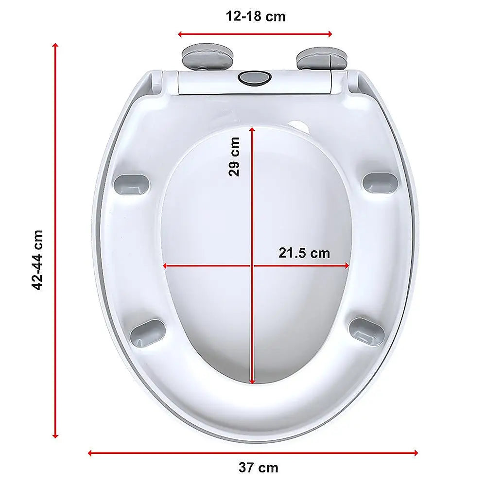 Quick Release Soft Close Toilet Seat White Bathroom Heavy Duty - Health & Beauty > Personal Care > Back Care
