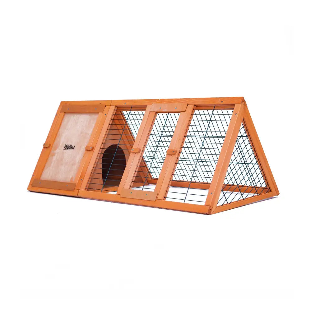 Rabbit Hutch Chicken Coop 118 x 50 x 45cm Triangle Cage Run Ester - Pet Care > Coops & Hutches > Coop & Hutch