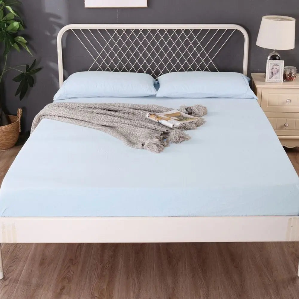 Ramesses 1000TC Linen Bamboo Fitted Sheet Combo Set Plein Air Queen - Home & Garden > Bedding > Bed Sheets