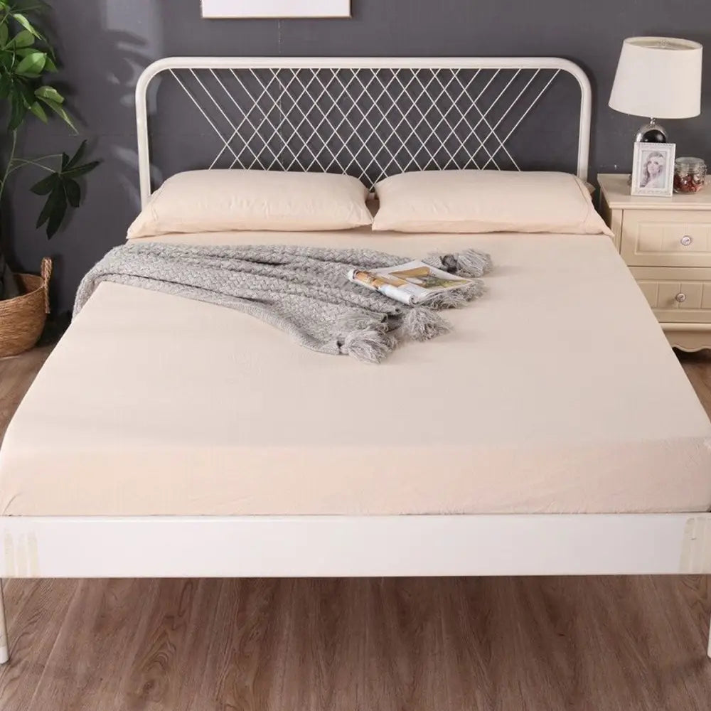 Ramesses 1000TC Linen Bamboo Fitted Sheet Combo Set Linen Queen - Home & Garden > Bedding > Bed Sheets