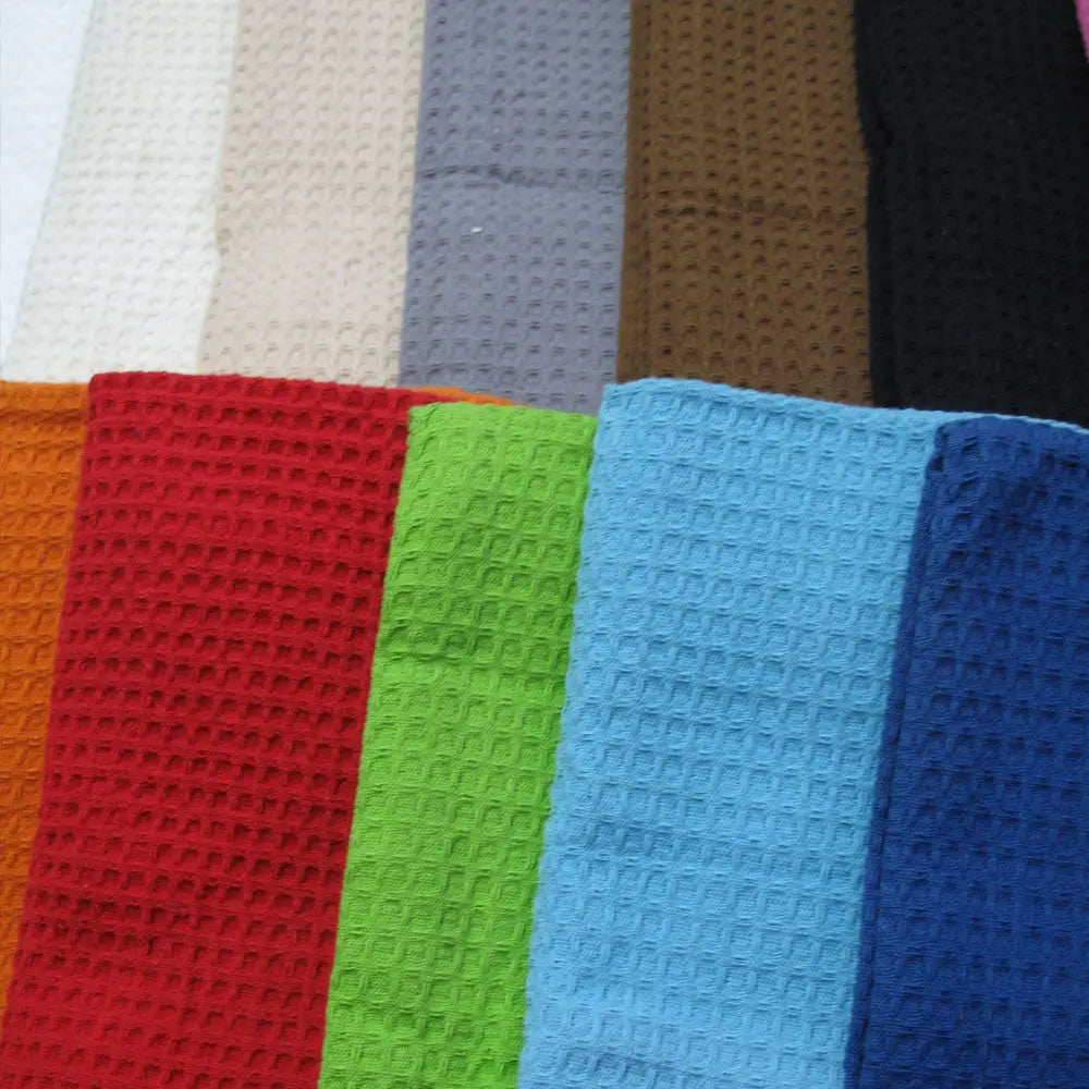 Random Pick Set of 6 100% Cotton Waffle Tea Towels - 50 x 70 cm - Home & Garden > Kitchenware