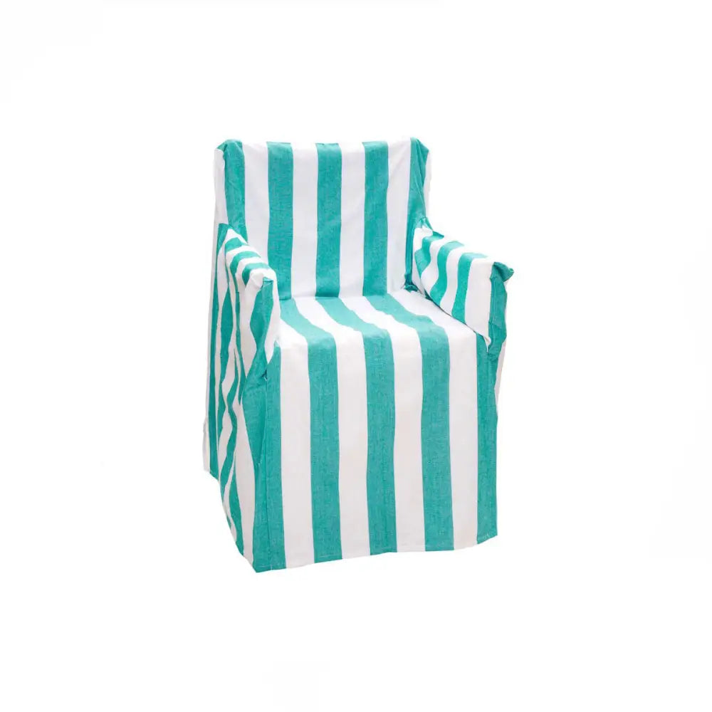 Rans Alfresco 100% Cotton Director Chair Cover - Striped Ocean Blue - Home & Garden > Decor