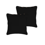Rans Pair of London Cotton European Pillowcases with Buttons Black - Home & Garden > Bedding > Pillowcases