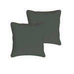 Rans Pair of London Cotton European Pillowcases with Buttons Charcoal - Home & Garden > Bedding > Pillowcases