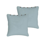 Rans Pair of London Cotton European Pillowcases with Buttons Grey - Home & Garden > Bedding > Pillowcases