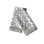Rans Set of 2 Pure Cotton Vintage Napkins 45 x 45 cm - Grey - Home & Garden > Kitchenware