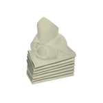 Rans Set of 8 Lollipop Cotton Napkins - Light Grey/ Oatmeal - Home & Garden > Kitchenware