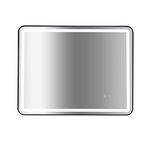 Rectangular Mirror LED Anti-Fog Illuminated Bathroom Living Room - 90x70cm - Health & Beauty > Personal Care > Back Care