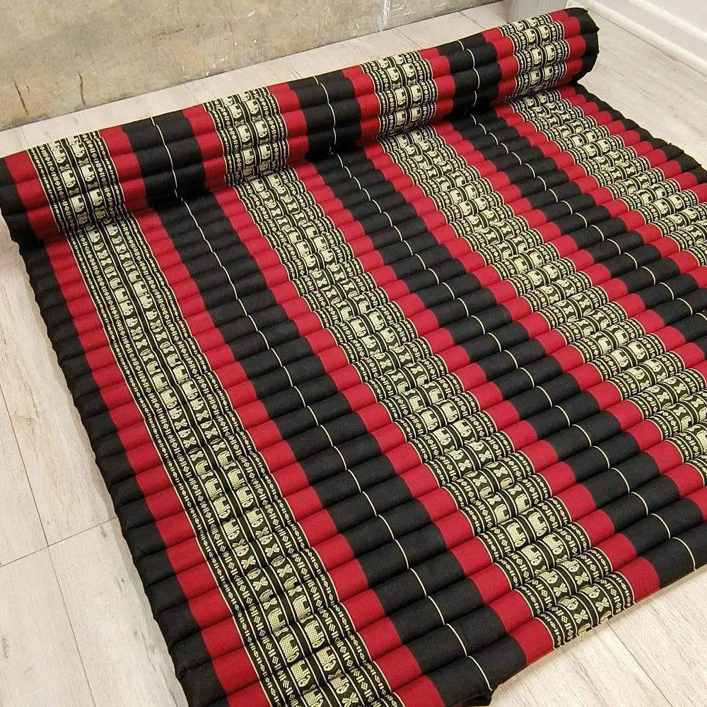 RedEle Queen Size Thai Kapok Roll Up Mattress Foldout Mat - 200x152 cm - Natural Comfort and Convenience - Home &