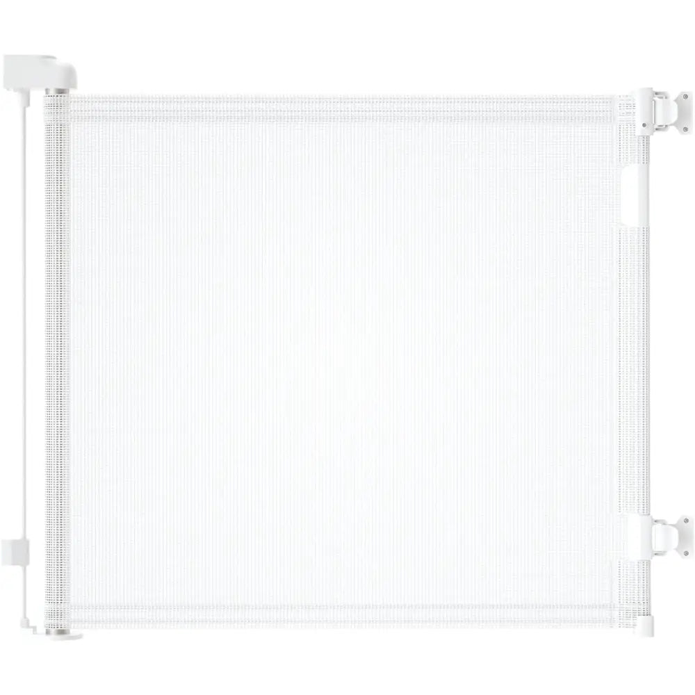 Retractable 1.5M Doorways Hallways Stairs Baby Gate Dog Pet Gate Indoor Outdoor Safety Gates White - Baby & Kids >