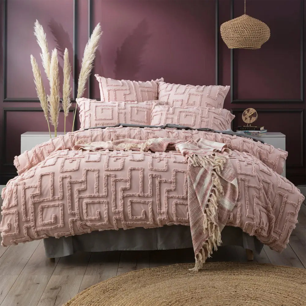Riley Vintage Washed Cotton Chenille Tufted Silver European Pillowcase by Renee Taylor - Home & Garden > Bedding >