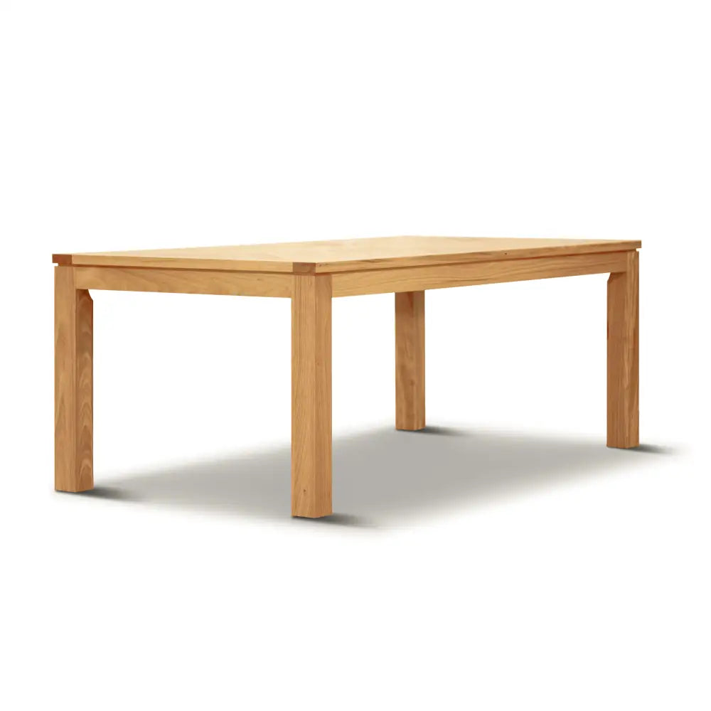 Rosemallow 7pc Dining Set 180cm Table 6 Silver PU Chair Solid Messmate Timber - Furniture > Dining