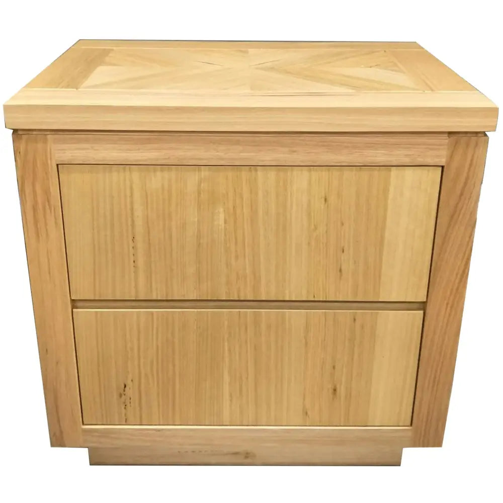 Rosemallow Bedside Table 2 Drawers Storage Cabinet Nightstand End Tables Timber - Furniture > Bedroom