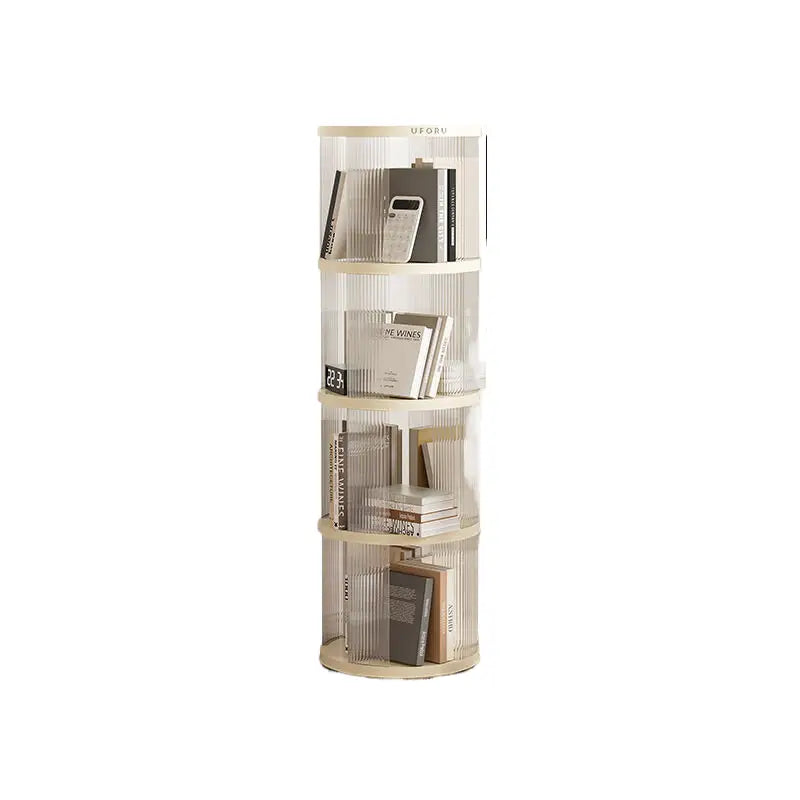 Rotating storage circular bookshelf with four layers - Furniture > Living Room > Bookcases & Shelves