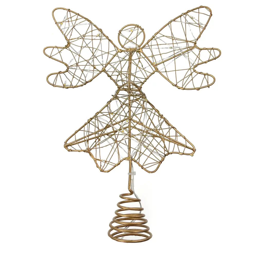 Santa’s Helper Christmas Tree Angel Topper - Elegant Ornament for Festive Trees - Occasions > Christmas > Christmas