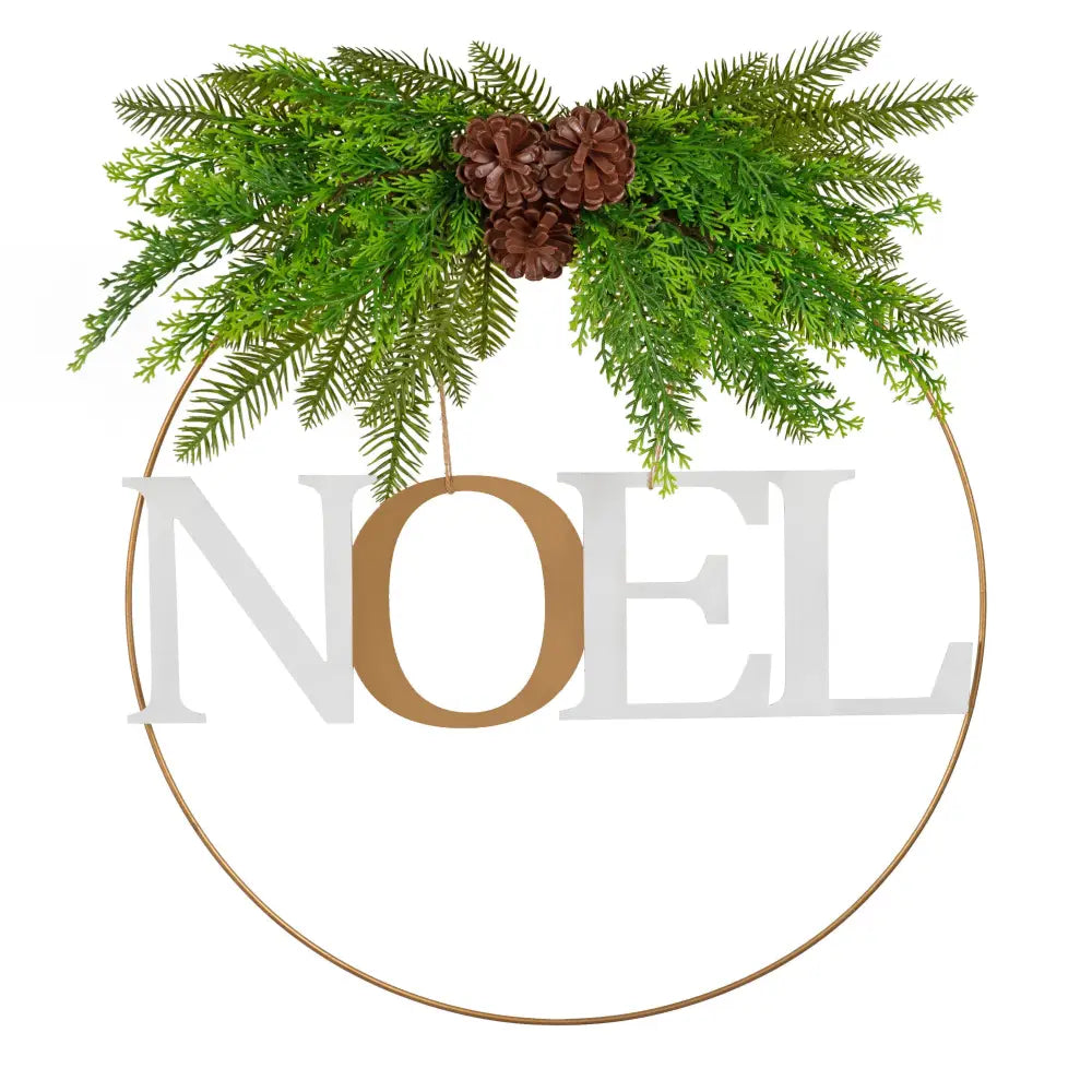 Santa’s Helper Noel Christmas Wreath Charming Seasonal Touch 50CM - Occasions > Christmas > Christmas Wreaths & Garlands