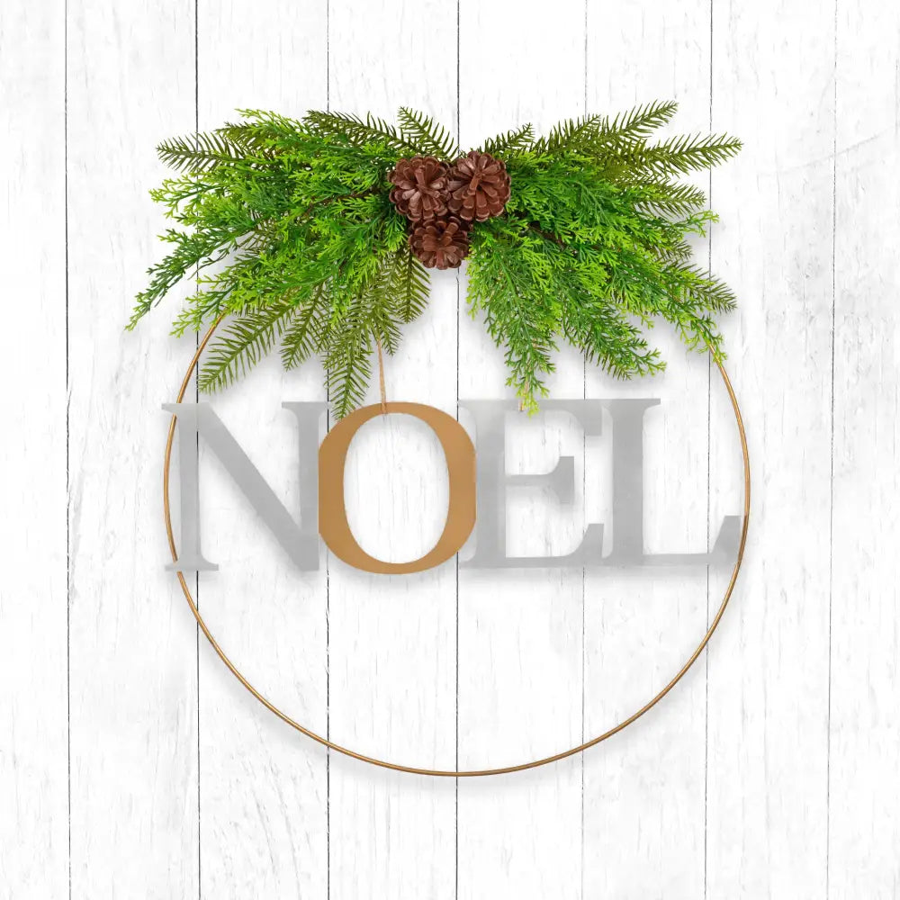 Santa’s Helper Noel Christmas Wreath Charming Seasonal Touch 50CM - Occasions > Christmas > Christmas Wreaths & Garlands