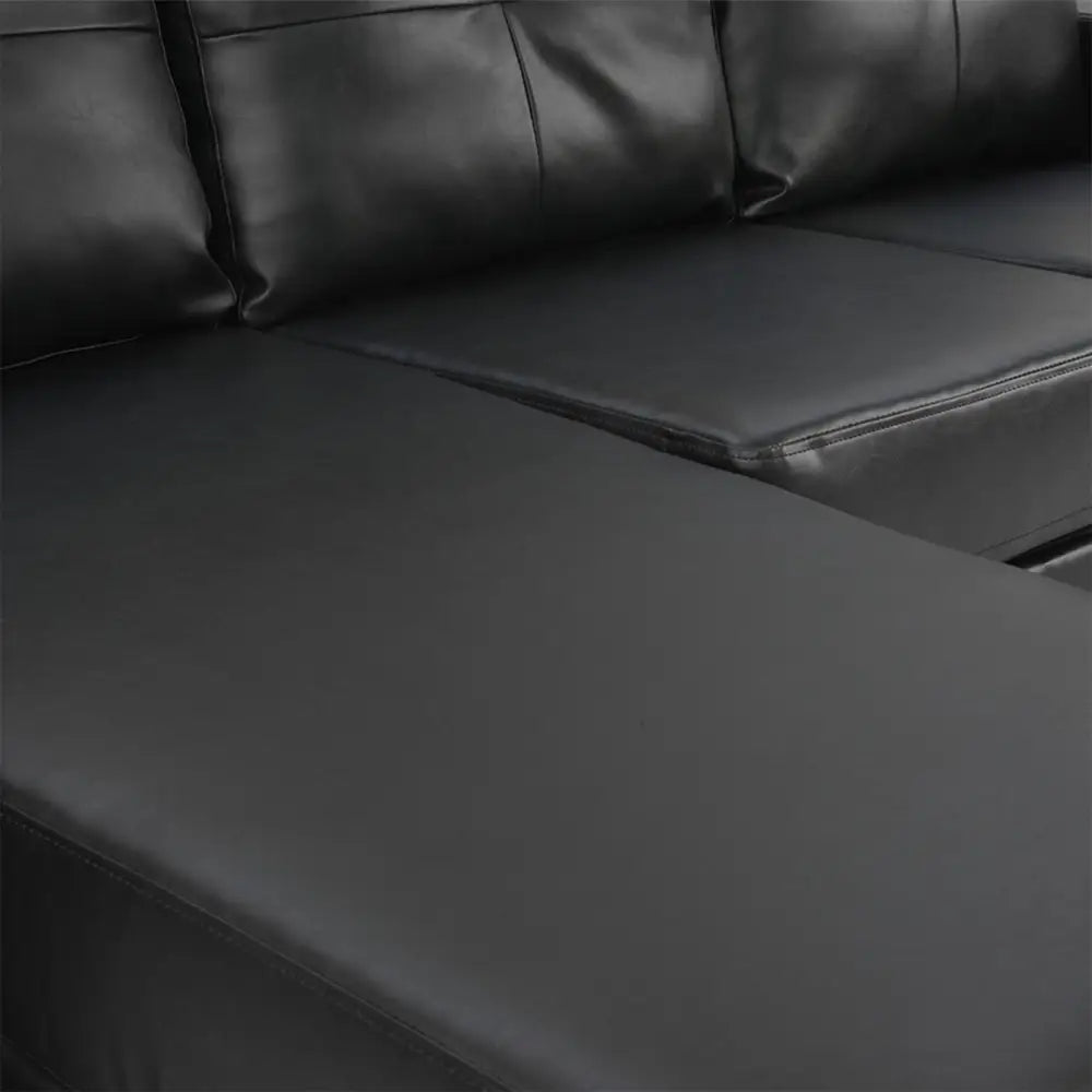 Sarantino Corner Sofa Lounge Couch Modular Furniture Chair Home Pu Leather Chaise White L Shape - Furniture > Sofas