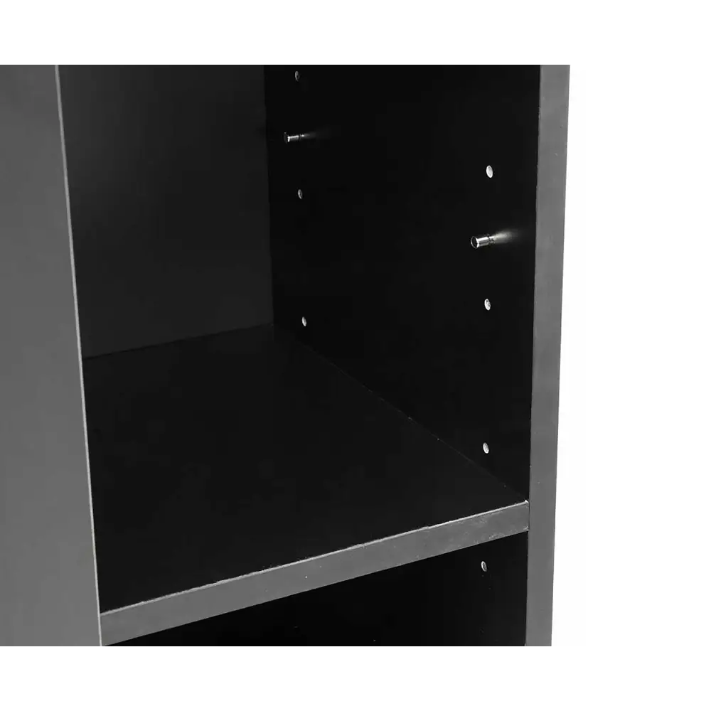 Sarantino New 21 Pairs Shoe Cabinet Rack Storage Organiser Shelf 2 Doors Cupboard Black - Furniture > Living Room