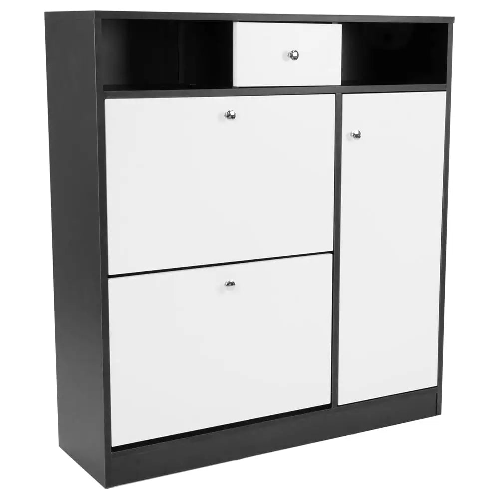 Sarantino Shoe Rack Cabinet Wooden Storage Organiser Shelf Cupboard Drawer - Furniture > Living Room > Shoe Storage