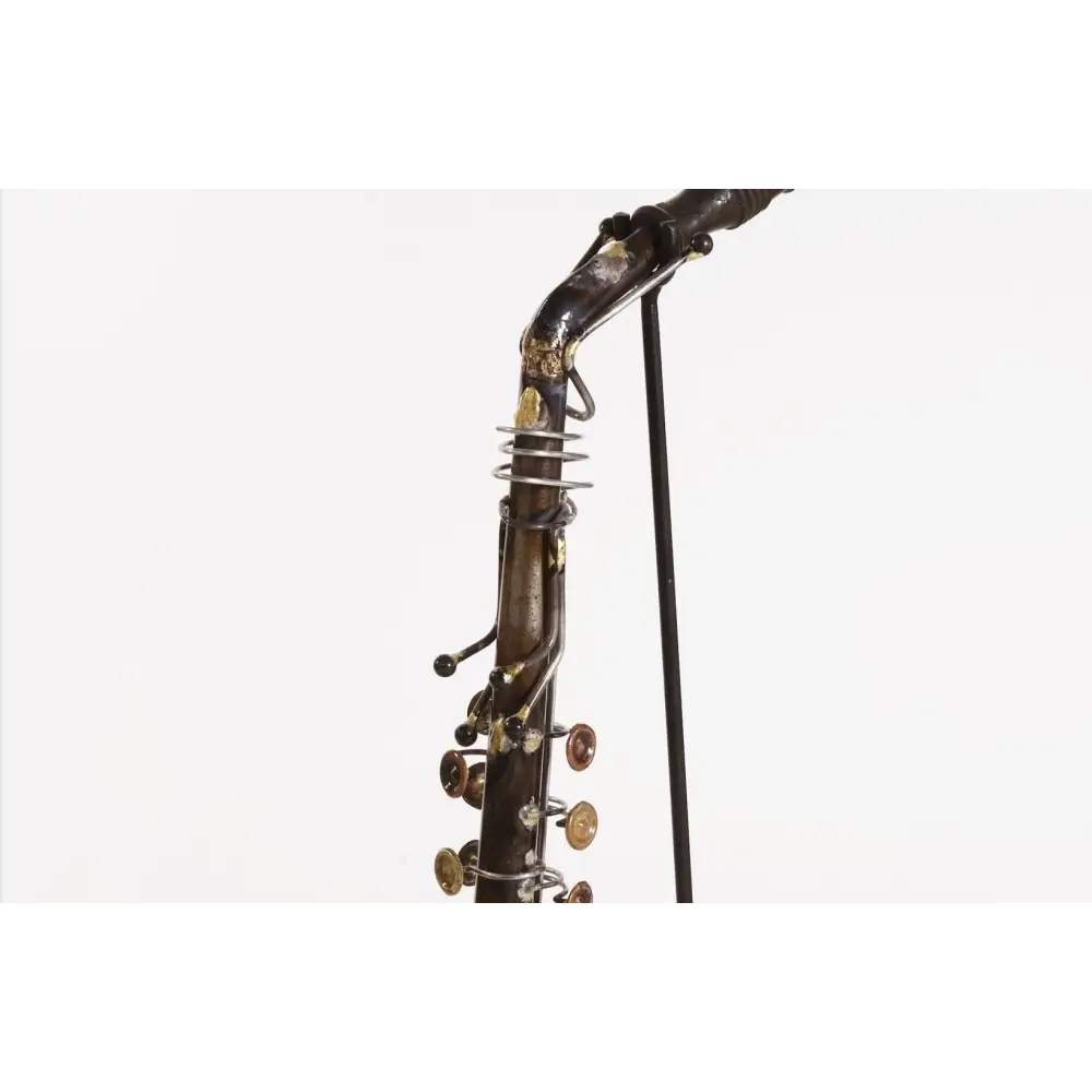 Saxophone Statue Display Ornament for Home Decor in Copper Finish - Home & Garden > Decor