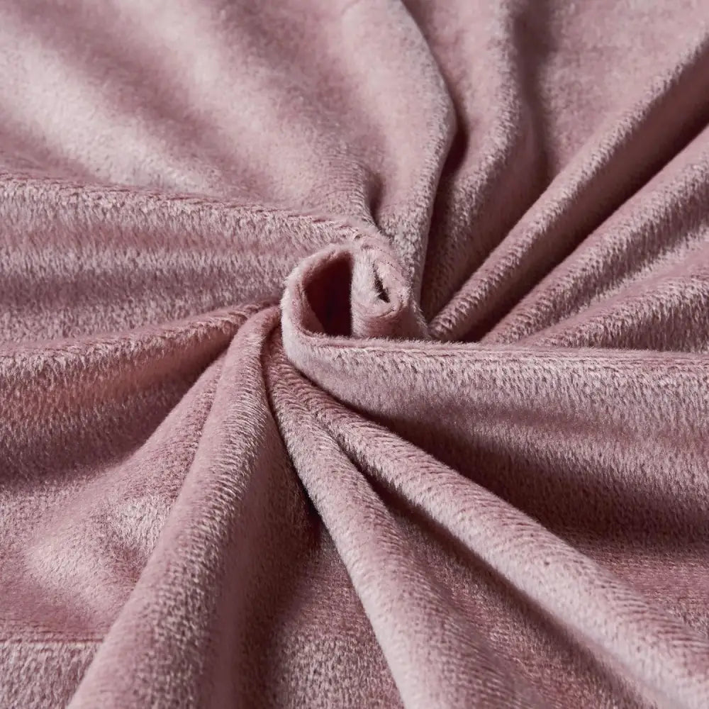Set of 2 Super Soft Corduroy Velvet Standard Pillowcase - Dusty Pink - Home & Garden > Bedding > Pillowcases