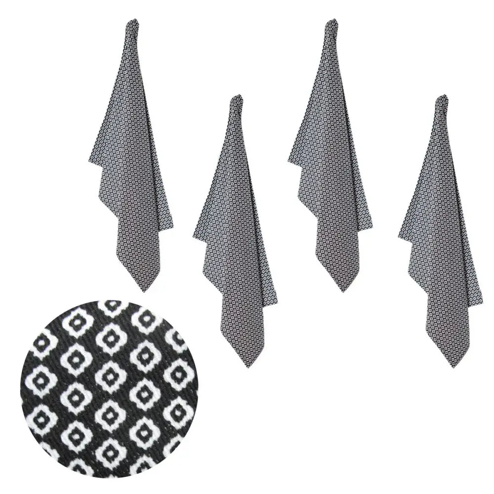 Set of 4 Christopher Vine Marigold Cotton Napkins 40cm x 40cm Black - Home & Garden > Kitchenware