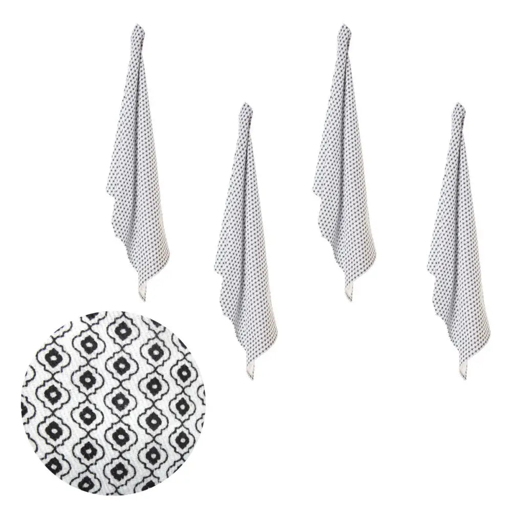 Set of 4 Christopher Vine Marigold Cotton Napkins 40cm x 40cm White - Home & Garden > Kitchenware
