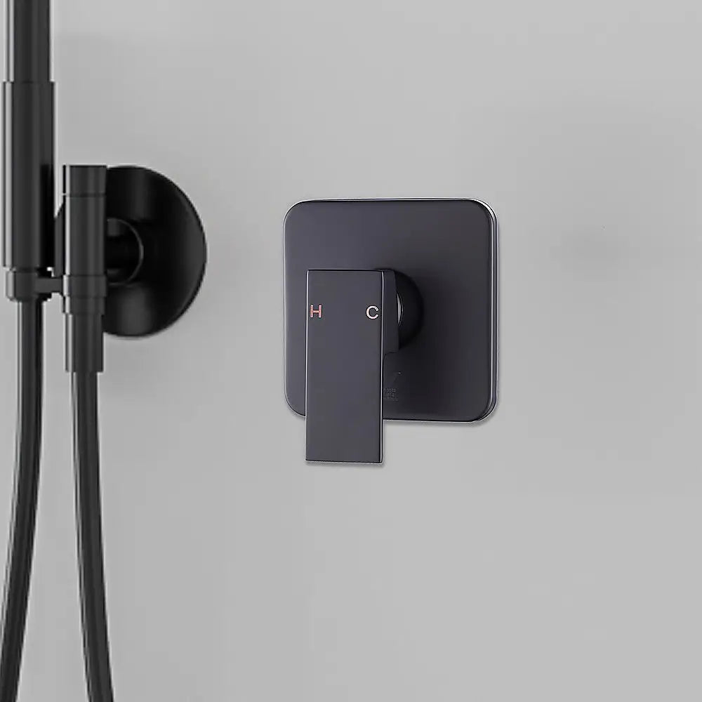 Shower Bath Mixer Tap Bathroom WATERMARK Approved - Electroplated Matte Black - Furniture > Bathroom > Tap & Sink