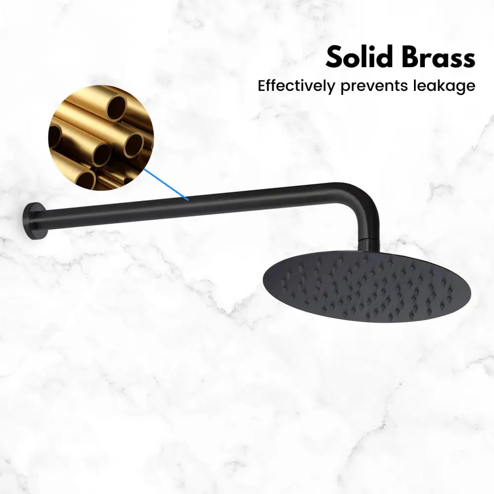 ShowerHead: Mavis: Shower head - Round 200mm - Matt Black (SH23200-MB) - Home & Garden > Bathroom Accessories > Shower