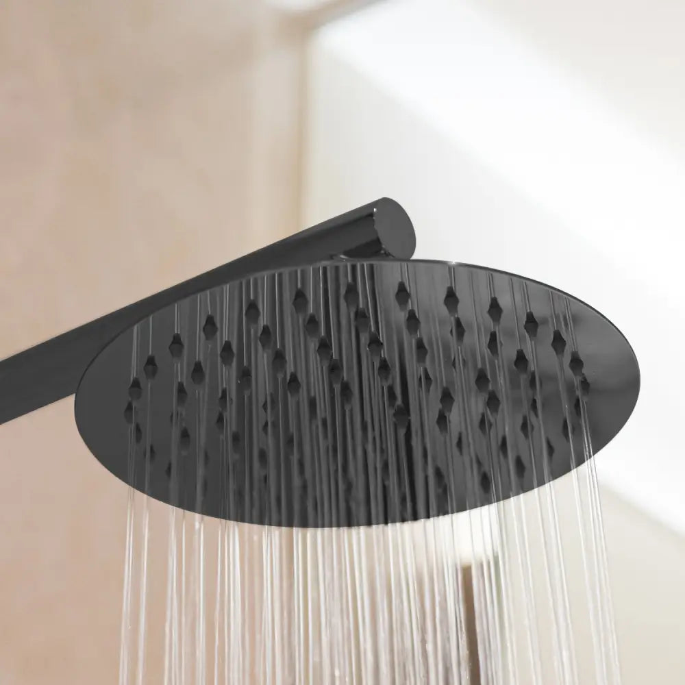 ShowerHead: Mavis: Shower head - Round 200mm - Matt Black (SH23200-MB) - Home & Garden > Bathroom Accessories > Shower