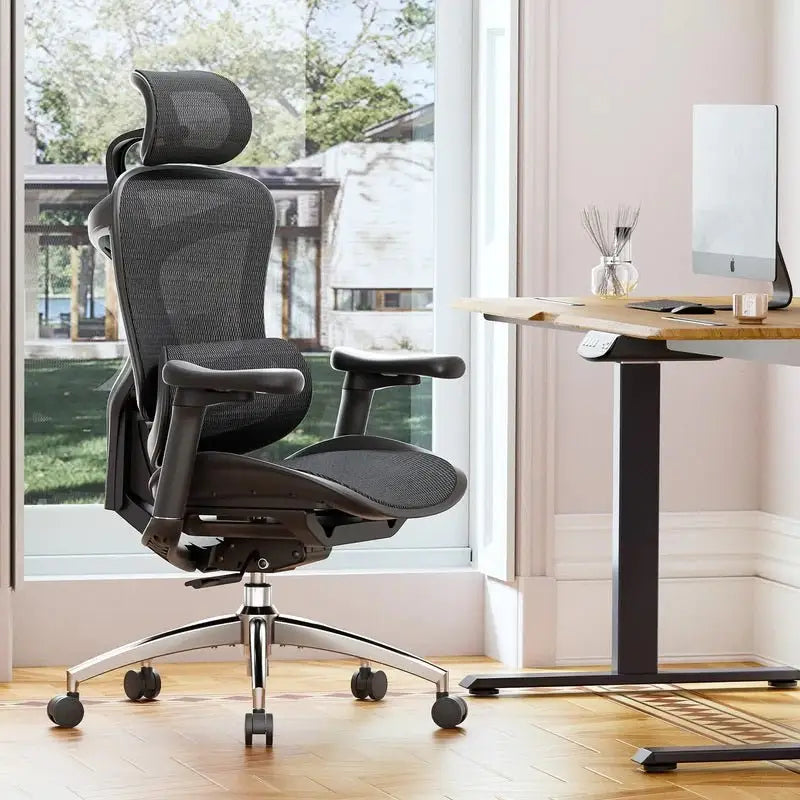 SIHOO A3 Doro C300 Ergonomics Executive Office Chair with Footrest Black - Home & Garden > Home Office Accessories
