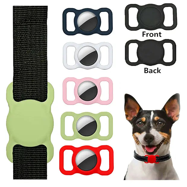 Silicone Pet Protective Case for Airtag Loop Apple GPS Finder Dog Cat Collar AU - Pet Care > Dog Supplies > Dog