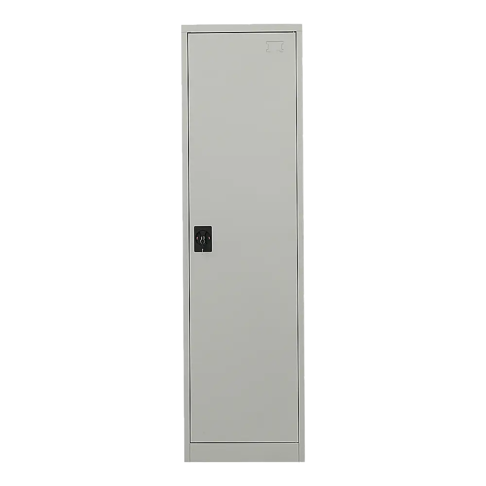Single-Door Metal Tall Cabinet Shelf Storage for Home Office Gym - Furniture > Office