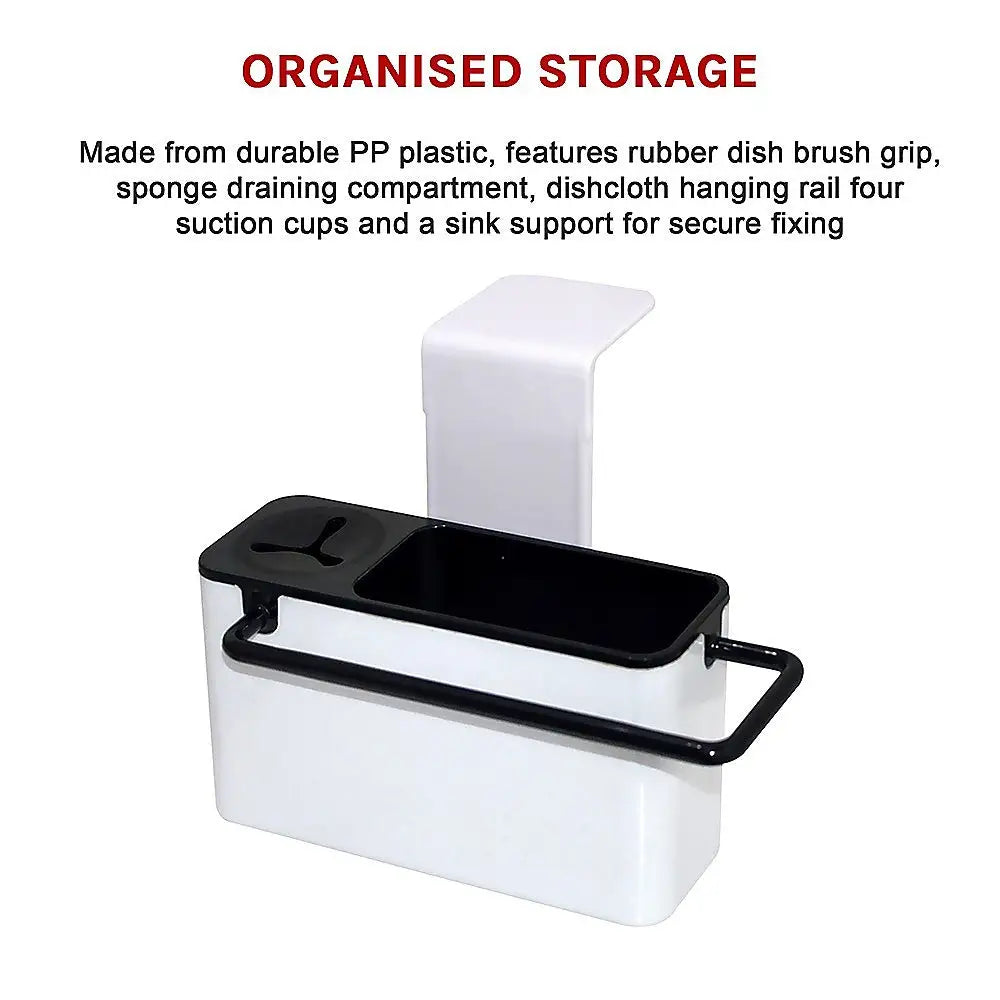 Sink Aid Self Draining Caddy Kitchen Sponges Brush Soap - Health & Beauty > Personal Care > Back Care
