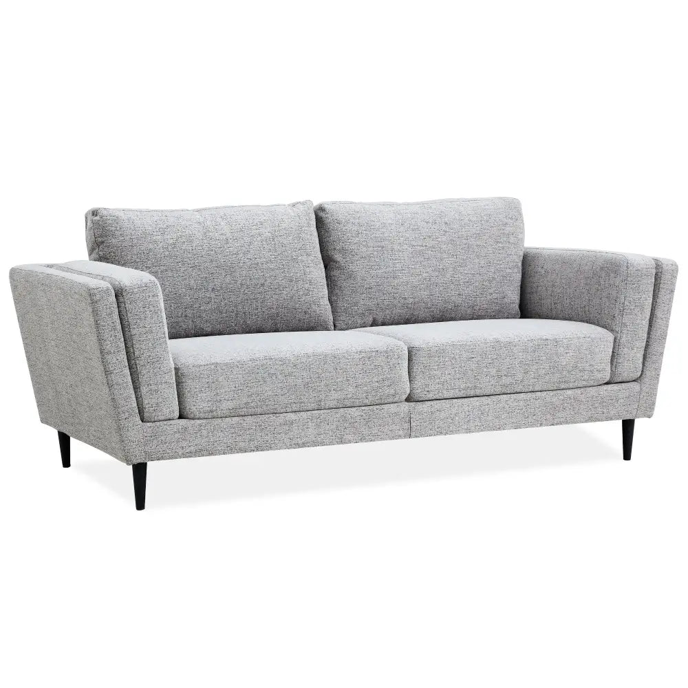 Skylar 3 Seater Sofa Fabric Uplholstered Lounge Couch - Pepper - Furniture > Sofas
